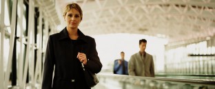 Woman in Terminal